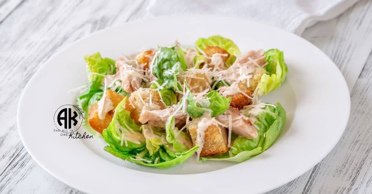 Air Fryer Chicken Caesar Salad